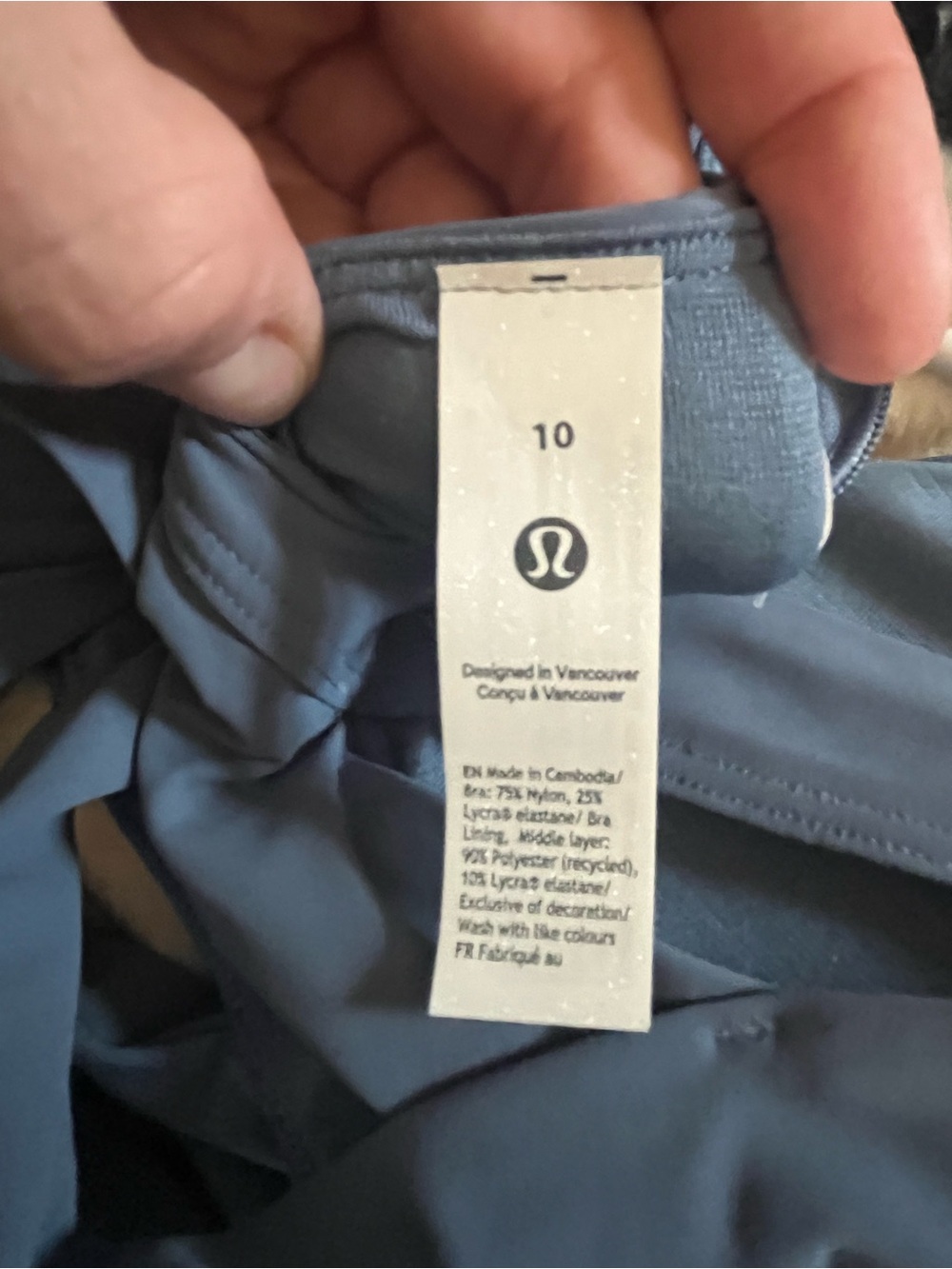 lululemon athletica Crisscross Strappy Sports Bra - Dusty Blue - Picture 7 of 7